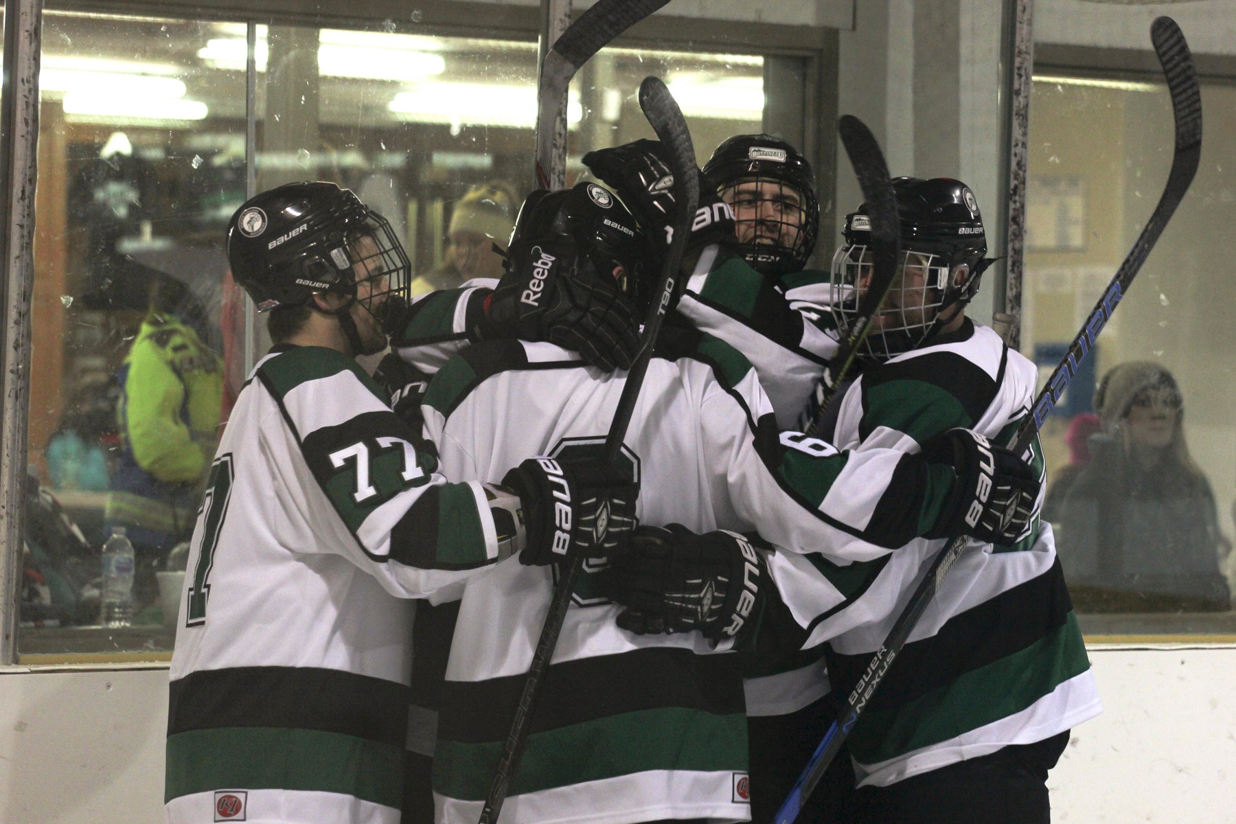 DCB Hockey Splits on the Road at Gustavus Adolphus JV