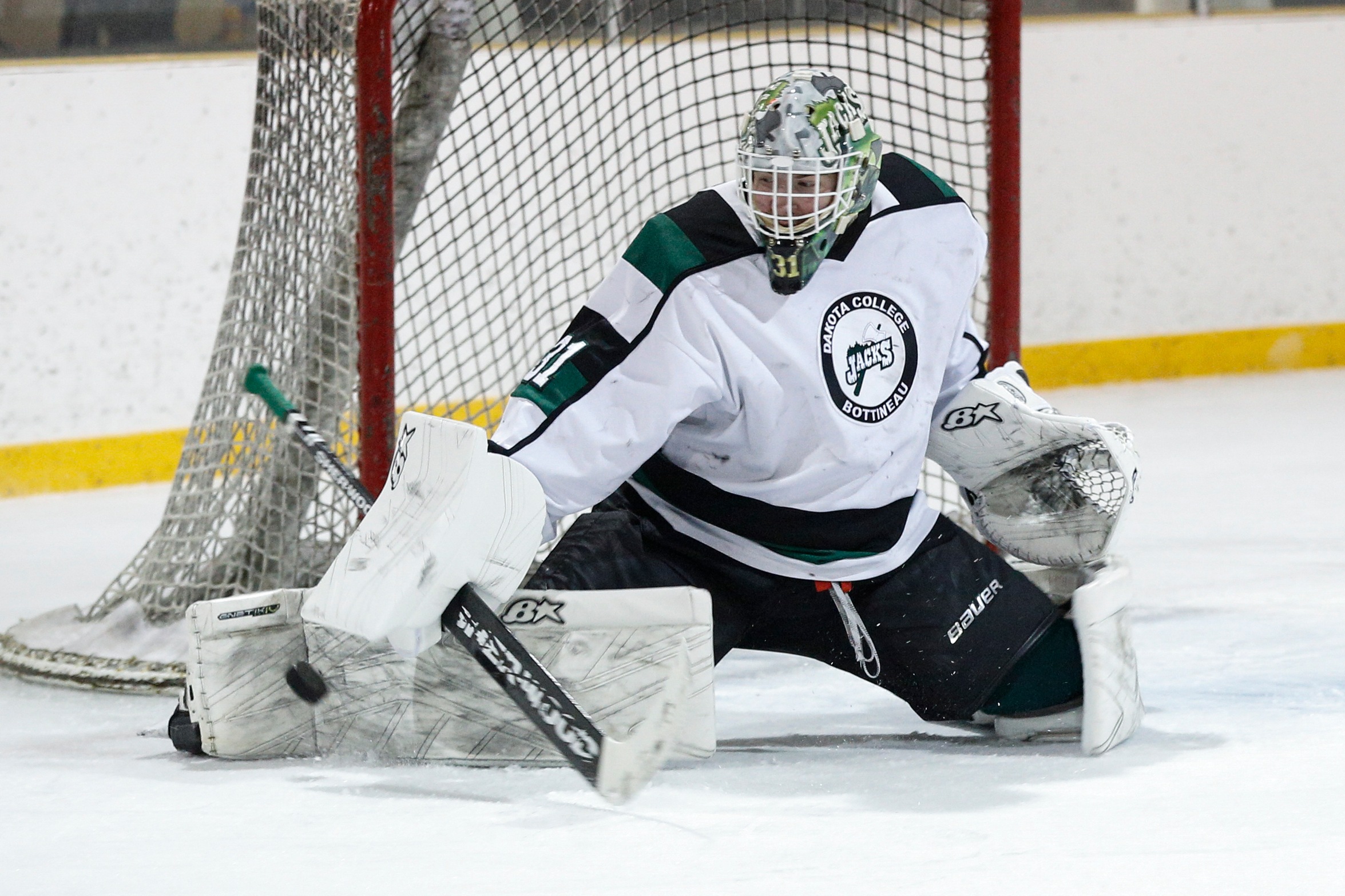 Goaltender Matt Trulsen stopped 31 of 33 shots in the Jacks first pool game at the ACHA Div. II National Tournament.